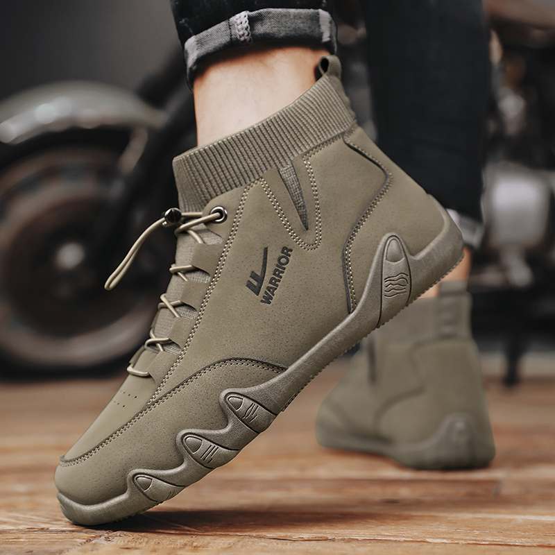 Purchase Warrior Classic Comfort Mid-Top 'Khaki' - Zapatillas Clásicas Caqui de Media Altura WXY-F648C02