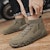 Warrior Classic Comfort Mid-Top 'Khaki' - Kasut Tengah Selesa 'Khaki' WXY-F648C02