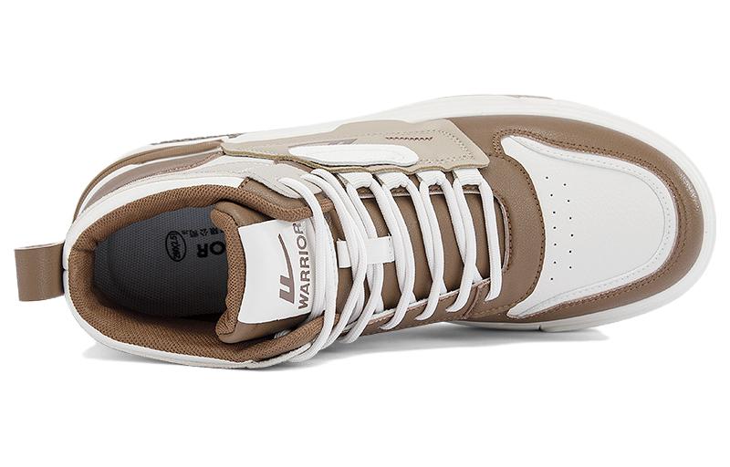 Lookbook Warrior Classic High-Top 'Beige Brown Panel' WXY(S)-1986Z02