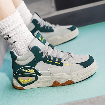Warrior Classic High-Top 'Grey Green' WBN(JS)-129801 2