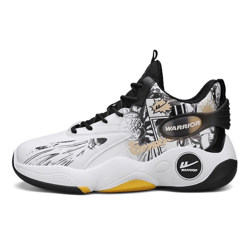 Warrior Classic High-Top Basketball 'Graffiti White Black Gold' WXY-F282C03