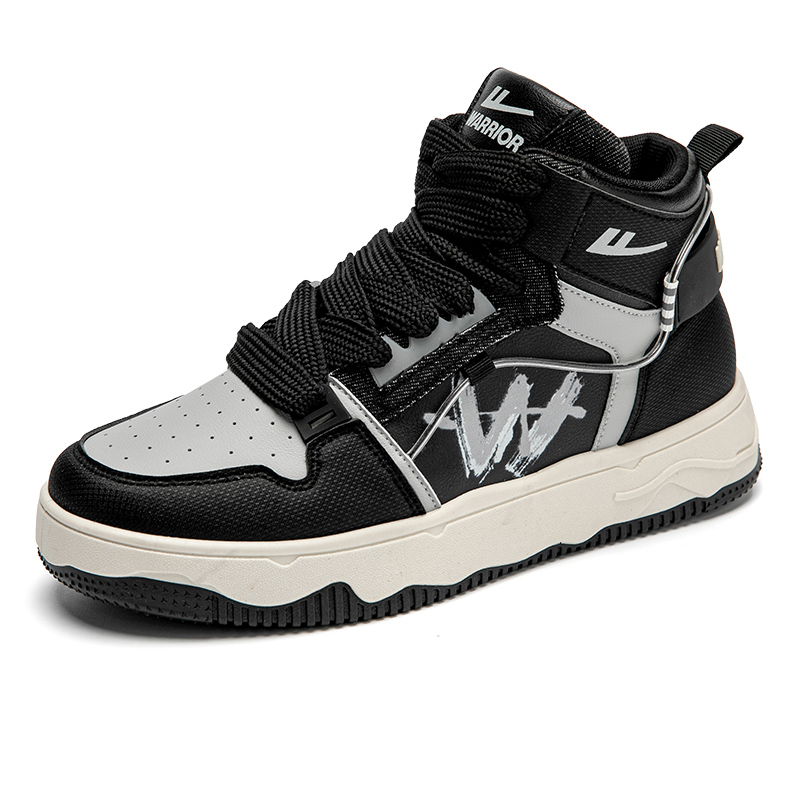 Warrior Classic High 'Graffiti Patchwork Black Grey' 圖 3