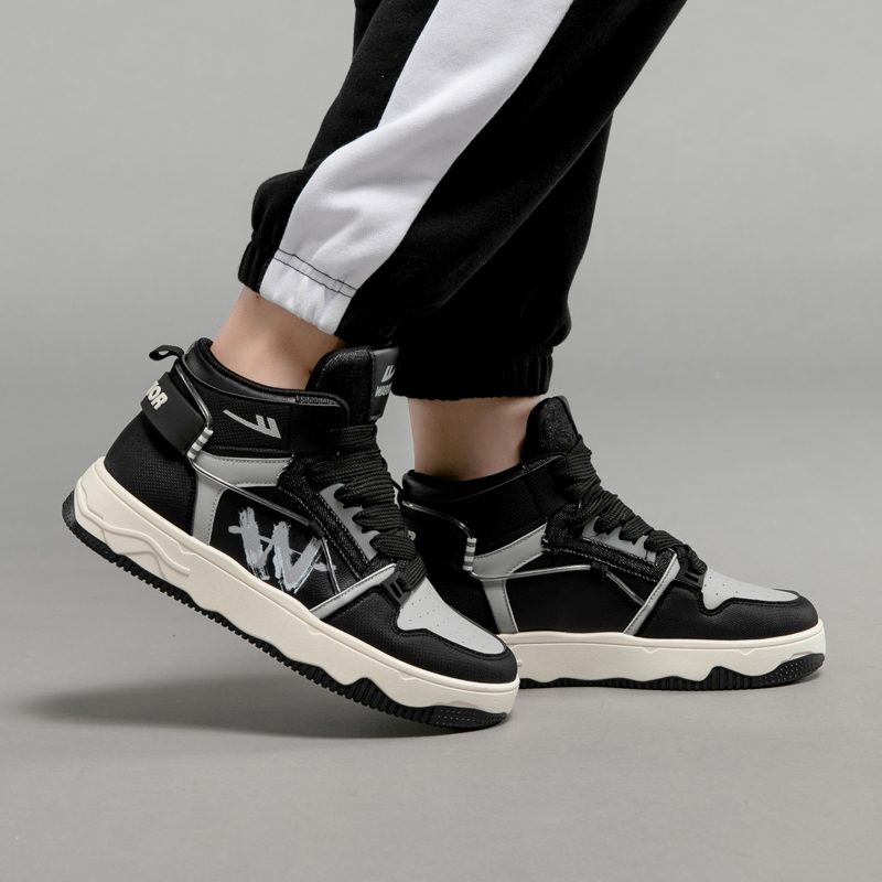 Warrior Classic High 'Graffiti Patchwork Black Grey' 圖 8