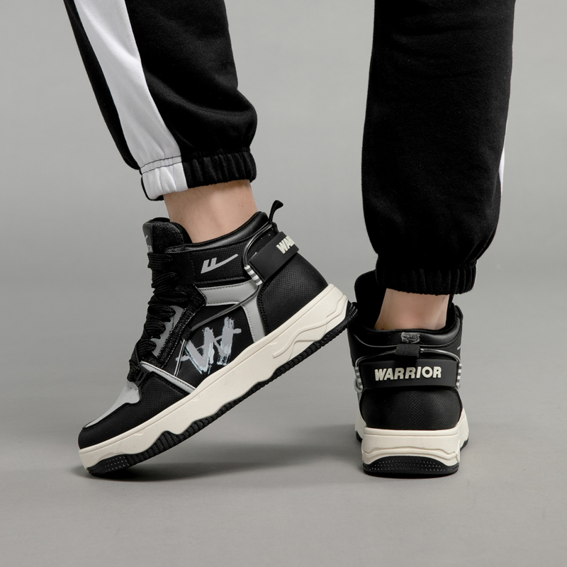 Warrior Classic High 'Graffiti Patchwork Black Grey' 圖 9