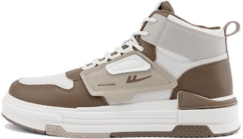 Warrior Classic High-Top 'Beige Brown Panel' WXY(S)-1986Z02 Warrior Classic High-Top 'Beige Brown Panel' WXY(S)-1986Z02