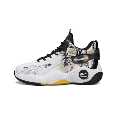 Warrior Classic High-Top Basketball 'Graffiti White Black Gold'