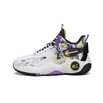 Warrior Classic High-Top Basketball 'Graffiti White Black Purple'