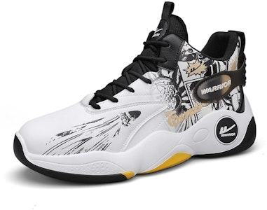 Warrior Classic High-Top Basketball 'Grafiti Putih Hitam Emas' WXY-F282C03 Order Warrior Classic High-Top Basketball 'Grafiti Putih Hitam Emas' WXY-F282C03