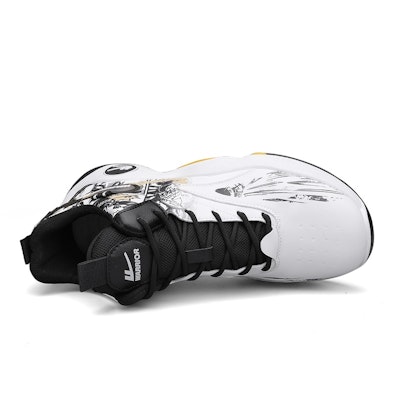 Warrior Classic High-Top Basketball 'Graffiti White Black Gold' WXY-F282C03 Lookbook Warrior Classic High-Top Basketball 'Graffiti White Black Gold' WXY-F282C03