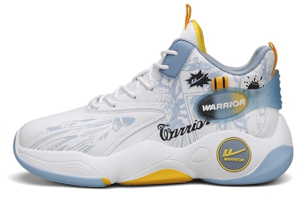 Warrior Classic High-Top Basketball Shoe 'Graffiti White Light Blue' WXY-F282C01 Buy Warrior Classic High-Top Basketball Shoe 'Graffiti White Light Blue' WXY-F282C01
