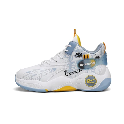 Warrior Classic High-Top Basketball Shoe 'Graffiti White Light Blue'