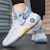 Kasut Bola Keranjang High-Top Warrior Classic 'Graffiti Putih Biru Muda' WXY-F282C01