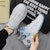 Kasut Bola Keranjang High-Top Warrior Classic 'Graffiti Putih Biru Muda' WXY-F282C01