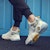 Kasut Bola Keranjang High-Top Warrior Classic 'Graffiti Putih Biru Muda' WXY-F282C01
