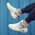 Kasut Bola Keranjang High-Top Warrior Classic 'Graffiti Putih Biru Muda' WXY-F282C01