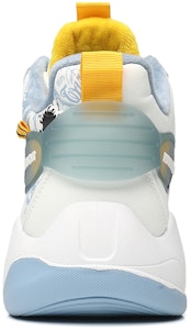 Kasut Bola Keranjang High-Top Warrior Classic 'Graffiti Putih Biru Muda' WXY-F282C01 1