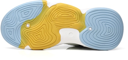 Kasut Bola Keranjang High-Top Warrior Classic 'Graffiti Putih Biru Muda' WXY-F282C01 2