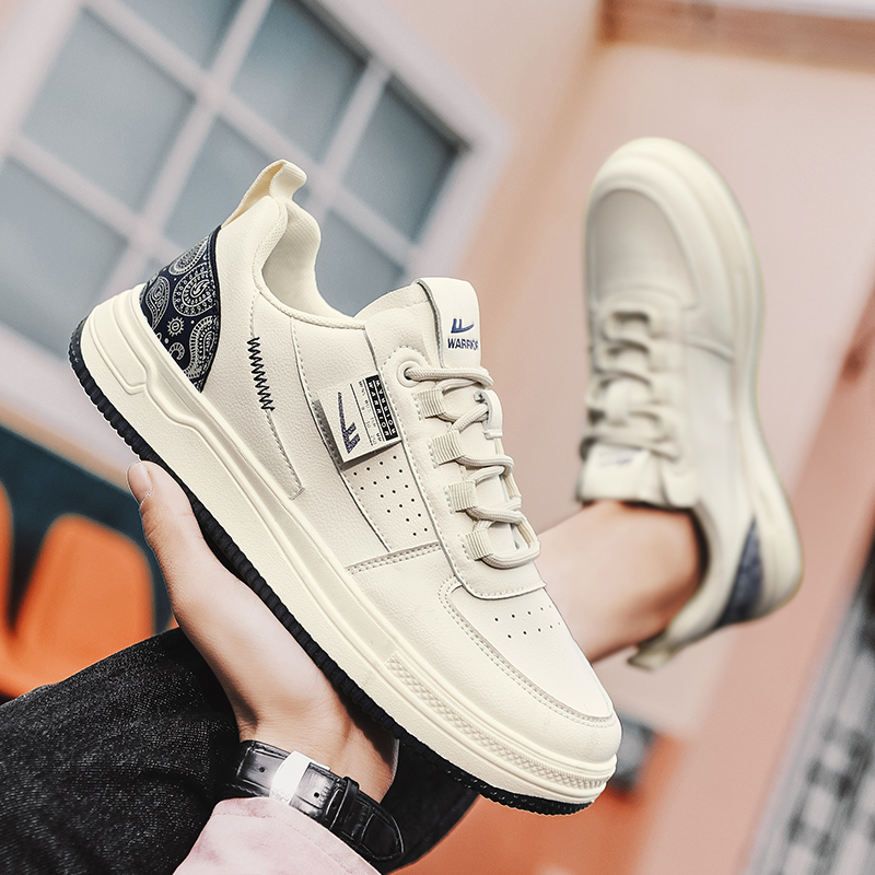 Warrior Classic Low 'Beige Deep Blue' 圖 5