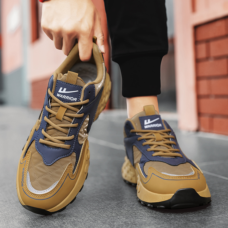 Details for Warrior Classic Low 'Beige Navy' Sepatu Sneakers WXY-F536C03