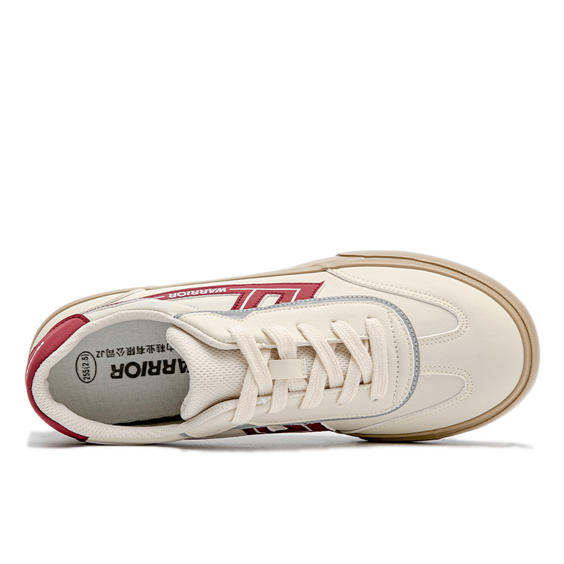 Shop 戰士回力 經典百搭 耐磨透氣防滑 低幫 生活休閒鞋 男女同款 米紅卡其