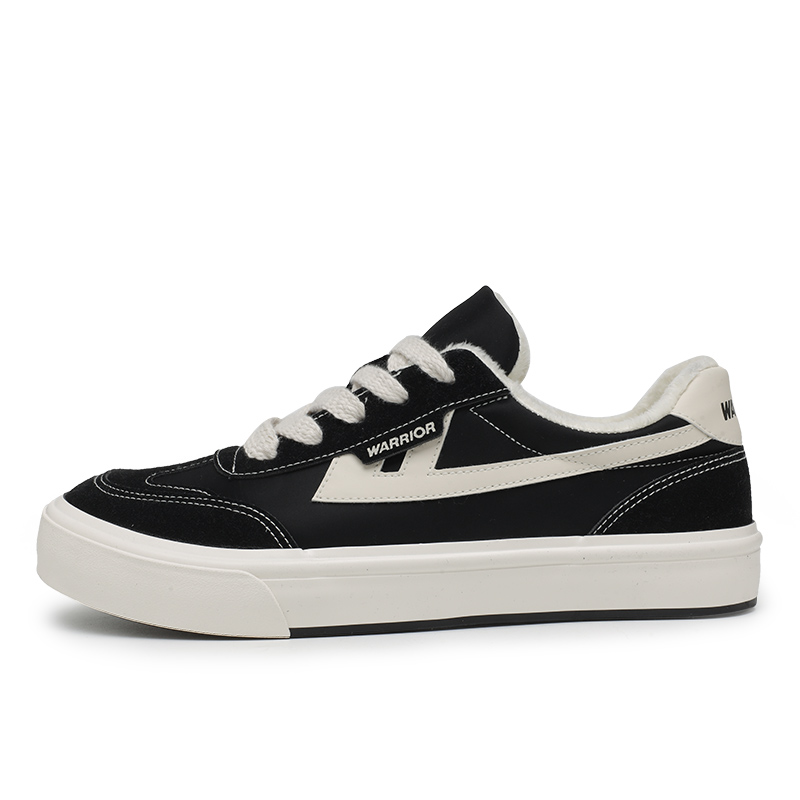 Warrior Classic Low 'Black Beige Retro Patchwork' WBX-323G04