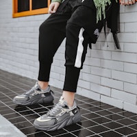 Warrior Classic Low 'Sepatu Ayah Abu-Abu' WXY(S)-1701N02 1