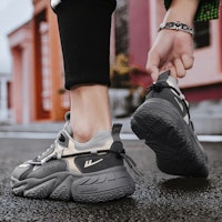 Warrior Classic Low 'Sepatu Ayah Abu-Abu' WXY(S)-1701N02 2