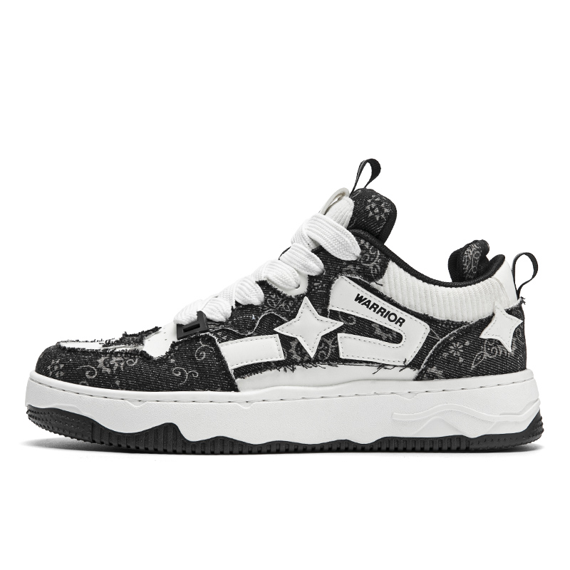 Warrior Classic Low 'Star Cloud Black and White' WXY(S)-3408C02