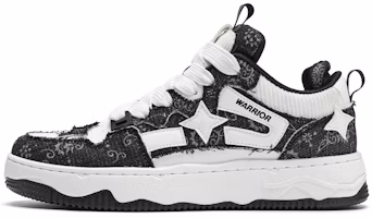 Warrior Classic Low 'Star Cloud Black and White' WXY(S)-3408C02 Warrior Classic Low 'Star Cloud Black and White' WXY(S)-3408C02