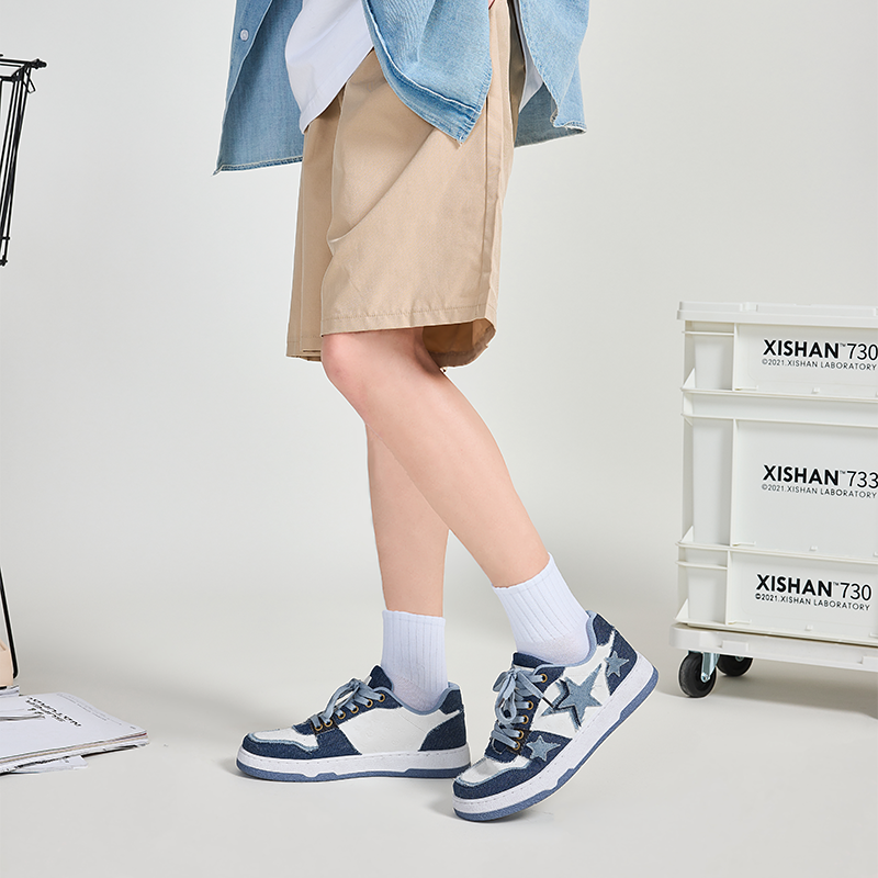 Warrior Classic Low 'White Blue Patchwork' 圖 6