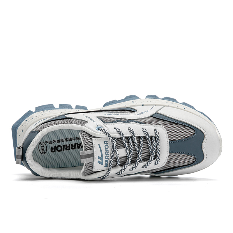 Warrior Classic Low 'White Grey Blue' 圖 4