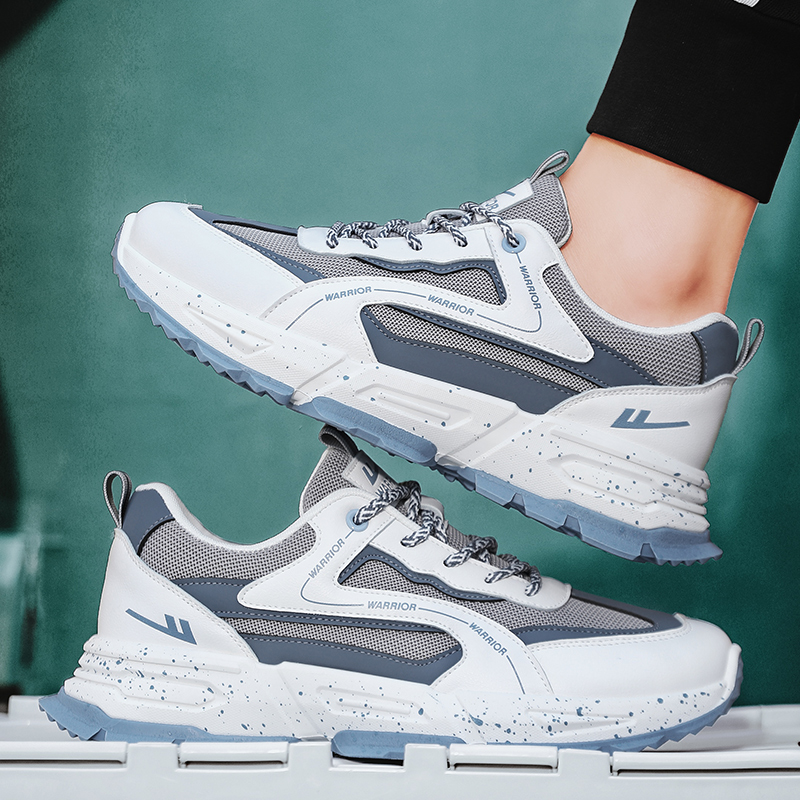 Warrior Classic Low 'White Grey Blue' 圖 8