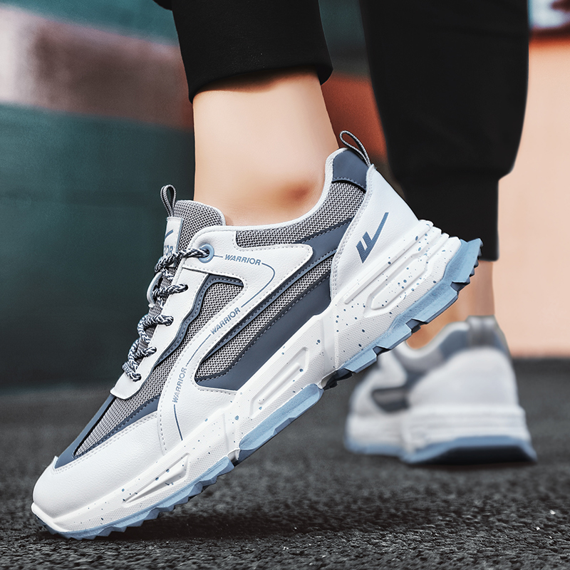 Warrior Classic Low 'White Grey Blue' 圖 9