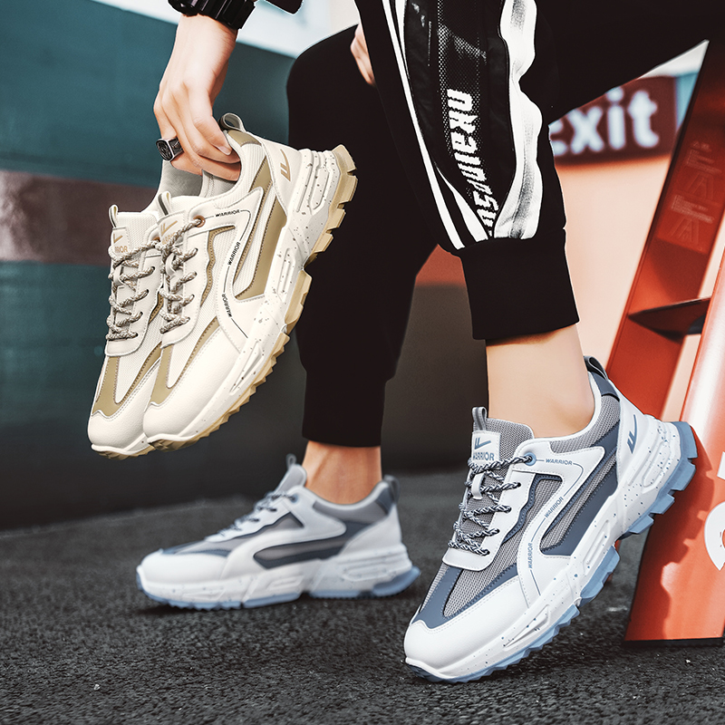 Warrior Classic Low 'White Grey Blue' 圖 10