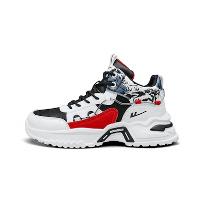 Warrior Classic Mid 'Black White Red'