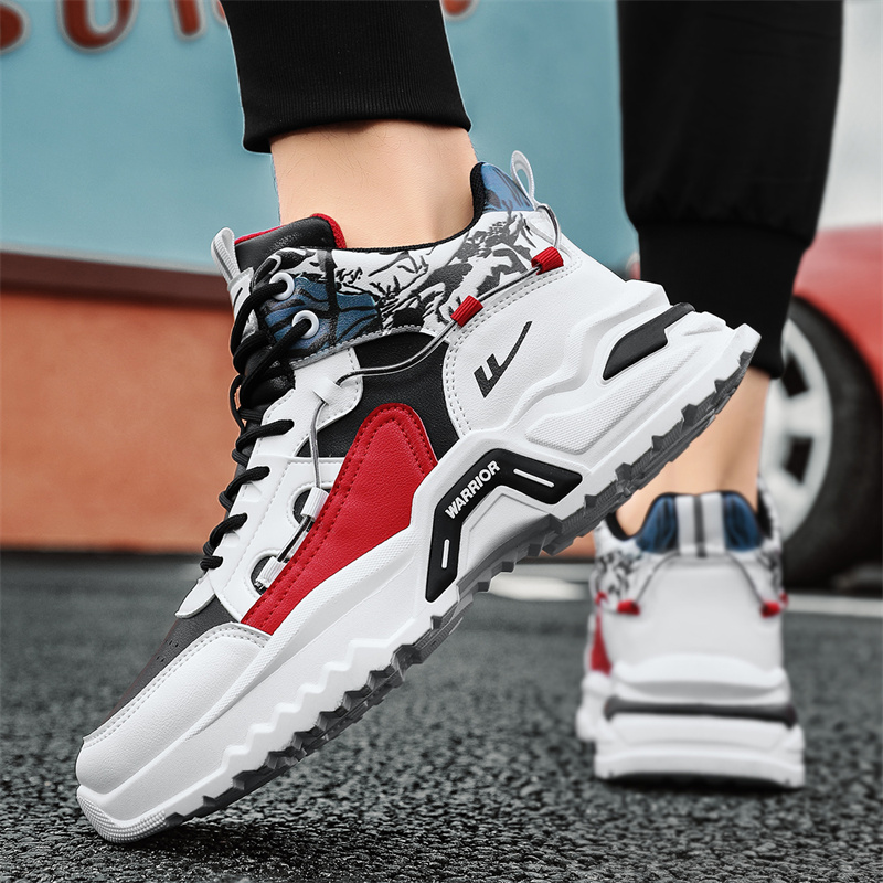 Cheap Warrior Classic Mid 'Black White Red' WXY-G085N03