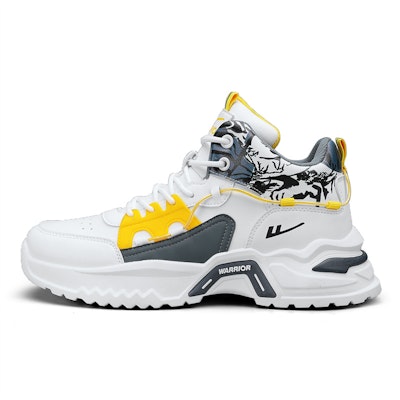 Warrior Classic Mid 'White Deep Blue Yellow' WXY-G085N02 Buy Warrior Classic Mid 'White Deep Blue Yellow' WXY-G085N02