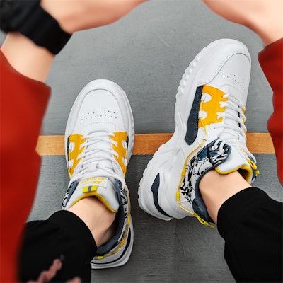 Warrior Classic Mid 'White Deep Blue Yellow' WXY-G085N02 Purchase Warrior Classic Mid 'White Deep Blue Yellow' WXY-G085N02