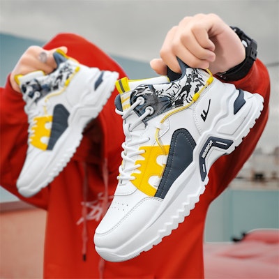 Warrior Classic Mid 'White Deep Blue Yellow' WXY-G085N02 1