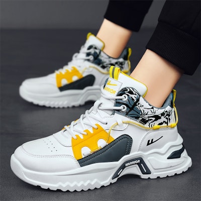 Warrior Classic Mid 'White Deep Blue Yellow' WXY-G085N02 2