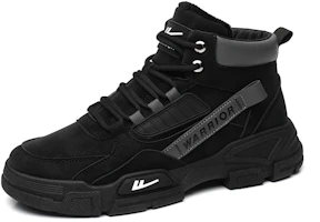 Order Warrior Classic Retro ''Zwarte Fleece-Gevoerde Martin Laarzen'' WBX-249N02