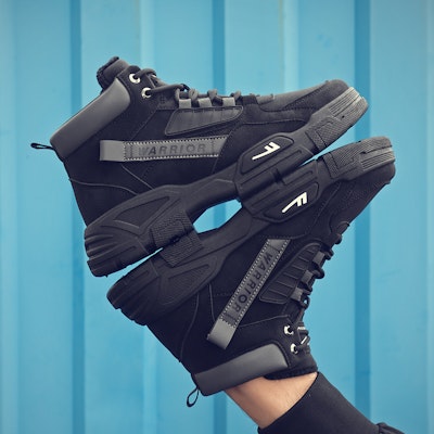 Warrior Classic Retro 'Boot Martin Berlapis Bulu Hitam' WBX-249N02 Details for Warrior Classic Retro 'Boot Martin Berlapis Bulu Hitam' WBX-249N02