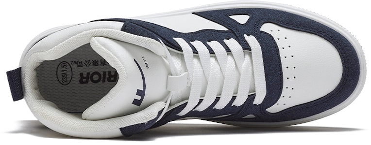 回力勇士 合成皮革 休閒經典復古厚底耐磨 高筒 板鞋 男女同款 白藍 Shop 回力勇士 合成皮革 休閒經典復古厚底耐磨 高筒 板鞋 男女同款 白藍