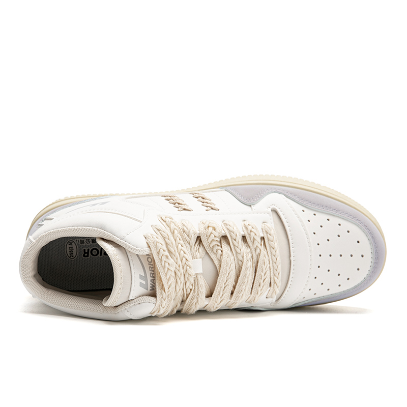 Shop Warrior Klasik Retro Sepatu Tinggi 'Putih Abu-Abu' WXY(S)-1567M01