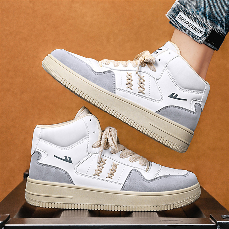 Sizing Warrior Klasik Retro Sepatu Tinggi 'Putih Abu-Abu' WXY(S)-1567M01