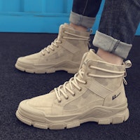 Warrior Classic Short Mid-Top 'Khaki Martin' - Kasut Tengah Klasik Khaki Martin WXY(S)-1796N01 4