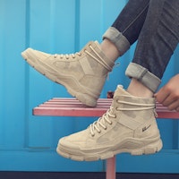 Warrior Classic Short Mid-Top 'Khaki Martin' - Kasut Tengah Klasik Khaki Martin WXY(S)-1796N01 5