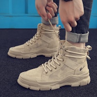 Warrior Classic Short Mid-Top 'Khaki Martin' - Kasut Tengah Klasik Khaki Martin WXY(S)-1796N01 6