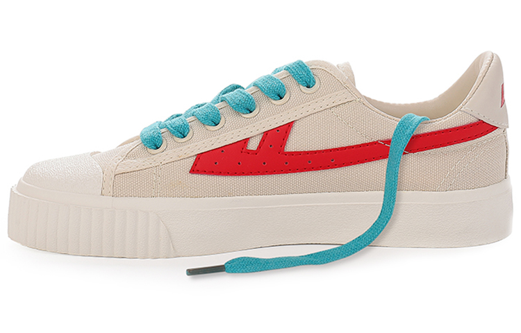 Warrior Classic Sneakers 'Beige Red'