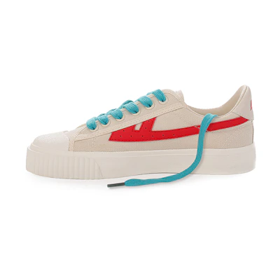 Warrior Classic Sneakers 'Beige Red'